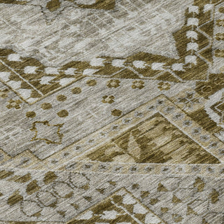 Piper Looms Chantille Diamond ACN1924 Khaki Machine Washable Area Rug Swatch Image