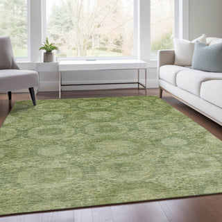 Piper Looms Chantille Panels ACN1925 Aloe Machine Washable Area Rug Lifestyle Image Feature