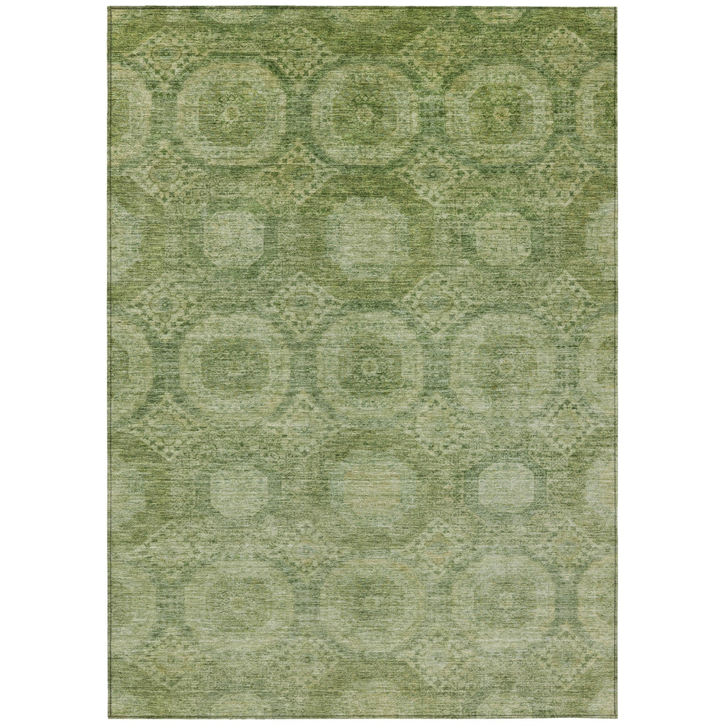 Piper Looms Chantille Panels ACN1925 Aloe Machine Washable Area Rug main image
