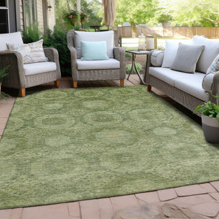 Piper Looms Chantille Panels ACN1925 Aloe Machine Washable Area Rug Outdoor Lifestyle Image Feature