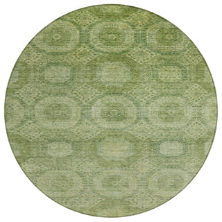 Piper Looms Chantille Panels ACN1925 Aloe Machine Washable Area Rug Round Main Image