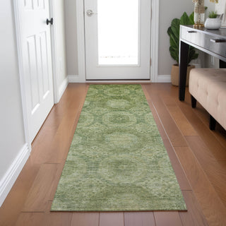 Piper Looms Chantille Panels ACN1925 Aloe Machine Washable Area Rug Runner Lifestyle Image Feature