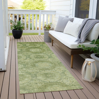 Piper Looms Chantille Panels ACN1925 Aloe Machine Washable Area Rug Runner Outdoor Lifestyle Image Feature