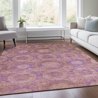 Piper Looms Chantille Panels ACN1925 Blush Machine Washable Area Rug Lifestyle Image Feature