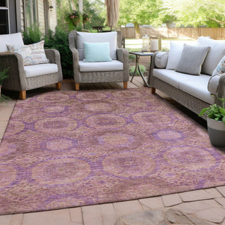 Piper Looms Chantille Panels ACN1925 Blush Machine Washable Area Rug Outdoor Lifestyle Image Feature