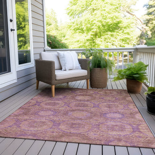 Piper Looms Chantille Panels ACN1925 Blush Machine Washable Area Rug Outdoor Lifestyle Image Feature