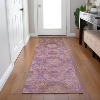 Piper Looms Chantille Panels ACN1925 Blush Machine Washable Area Rug Runner Lifestyle Image Feature