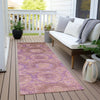 Piper Looms Chantille Panels ACN1925 Blush Machine Washable Area Rug Runner Outdoor Lifestyle Image Feature