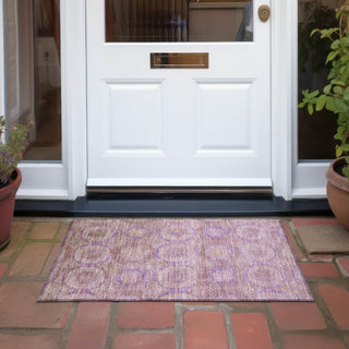 Piper Looms Chantille Panels ACN1925 Blush Machine Washable Area Rug Scatter Outdoor Lifestyle Image Feature
