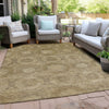 Piper Looms Chantille Panels ACN1925 Brown Machine Washable Area Rug Outdoor Lifestyle Image Feature