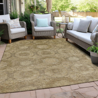 Piper Looms Chantille Panels ACN1925 Brown Machine Washable Area Rug Outdoor Lifestyle Image Feature