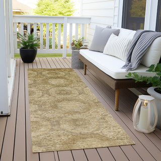 Piper Looms Chantille Panels ACN1925 Brown Machine Washable Area Rug Runner Outdoor Lifestyle Image Feature