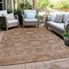 Piper Looms Chantille Panels ACN1925 Copper Machine Washable Area Rug Outdoor Lifestyle Image Feature
