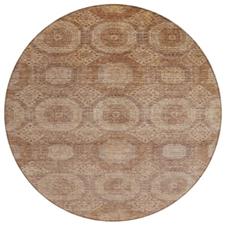 Piper Looms Chantille Panels ACN1925 Copper Machine Washable Area Rug Round Main Image