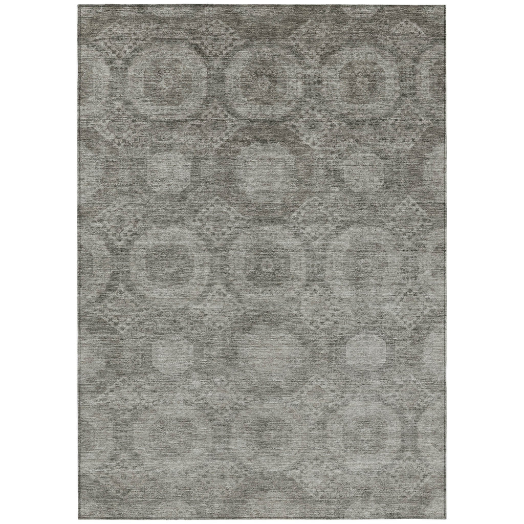 Piper Looms Chantille Panels ACN1925 Pewter Machine Washable Area Rug main image