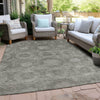 Piper Looms Chantille Panels ACN1925 Pewter Machine Washable Area Rug Outdoor Lifestyle Image Feature