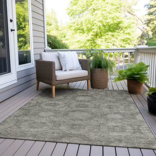 Piper Looms Chantille Panels ACN1925 Pewter Machine Washable Area Rug Outdoor Lifestyle Image Feature