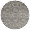 Piper Looms Chantille Panels ACN1925 Pewter Machine Washable Area Rug Round Main Image