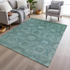 Piper Looms Chantille Panels ACN1925 Teal Machine Washable Area Rug Lifestyle Image Feature