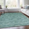 Piper Looms Chantille Panels ACN1925 Teal Machine Washable Area Rug Lifestyle Image Feature