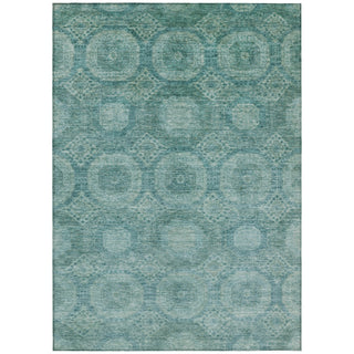 Piper Looms Chantille Panels ACN1925 Teal Machine Washable Area Rug main image