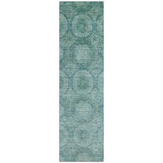 Piper Looms Chantille Panels ACN1925 Teal Machine Washable Area Rug Runner Main Image