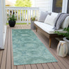 Piper Looms Chantille Panels ACN1925 Teal Machine Washable Area Rug Runner Outdoor Lifestyle Image Feature