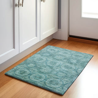 Piper Looms Chantille Panels ACN1925 Teal Machine Washable Area Rug Scatter Lifestyle Image Feature