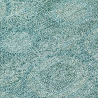 Piper Looms Chantille Panels ACN1925 Teal Machine Washable Area Rug Swatch Image