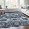Piper Looms Chantille Panels ACN1926 Blue Machine Washable Area Rug Lifestyle Image Feature