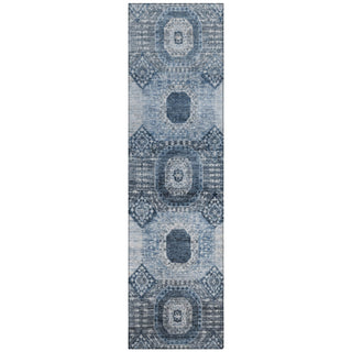 Piper Looms Chantille Panels ACN1926 Blue Machine Washable Area Rug Runner Main Image