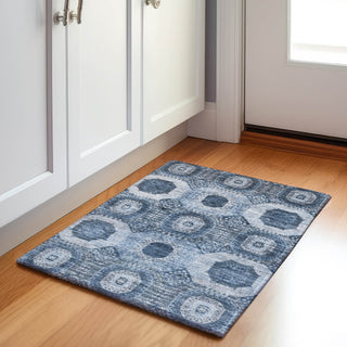 Piper Looms Chantille Panels ACN1926 Blue Machine Washable Area Rug Scatter Lifestyle Image Feature