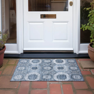 Piper Looms Chantille Panels ACN1926 Blue Machine Washable Area Rug Scatter Outdoor Lifestyle Image Feature