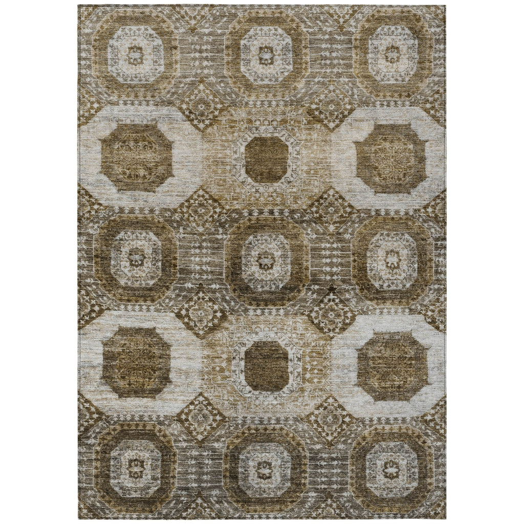 Piper Looms Chantille Panels ACN1926 Brown Machine Washable Area Rug main image