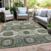 Piper Looms Chantille Panels ACN1926 Olive Machine Washable Area Rug Outdoor Lifestyle Image Feature