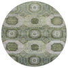 Piper Looms Chantille Panels ACN1926 Olive Machine Washable Area Rug Round Main Image