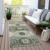 Piper Looms Chantille Panels ACN1926 Olive Machine Washable Area Rug Runner Outdoor Lifestyle Image Feature