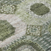 Piper Looms Chantille Panels ACN1926 Olive Machine Washable Area Rug Swatch Image