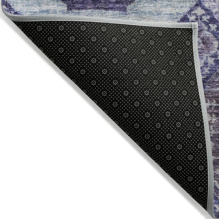 Piper Looms Chantille Panels ACN1926 Purple Machine Washable Area Rug Backing Image