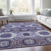 Piper Looms Chantille Panels ACN1926 Purple Machine Washable Area Rug Lifestyle Image Feature