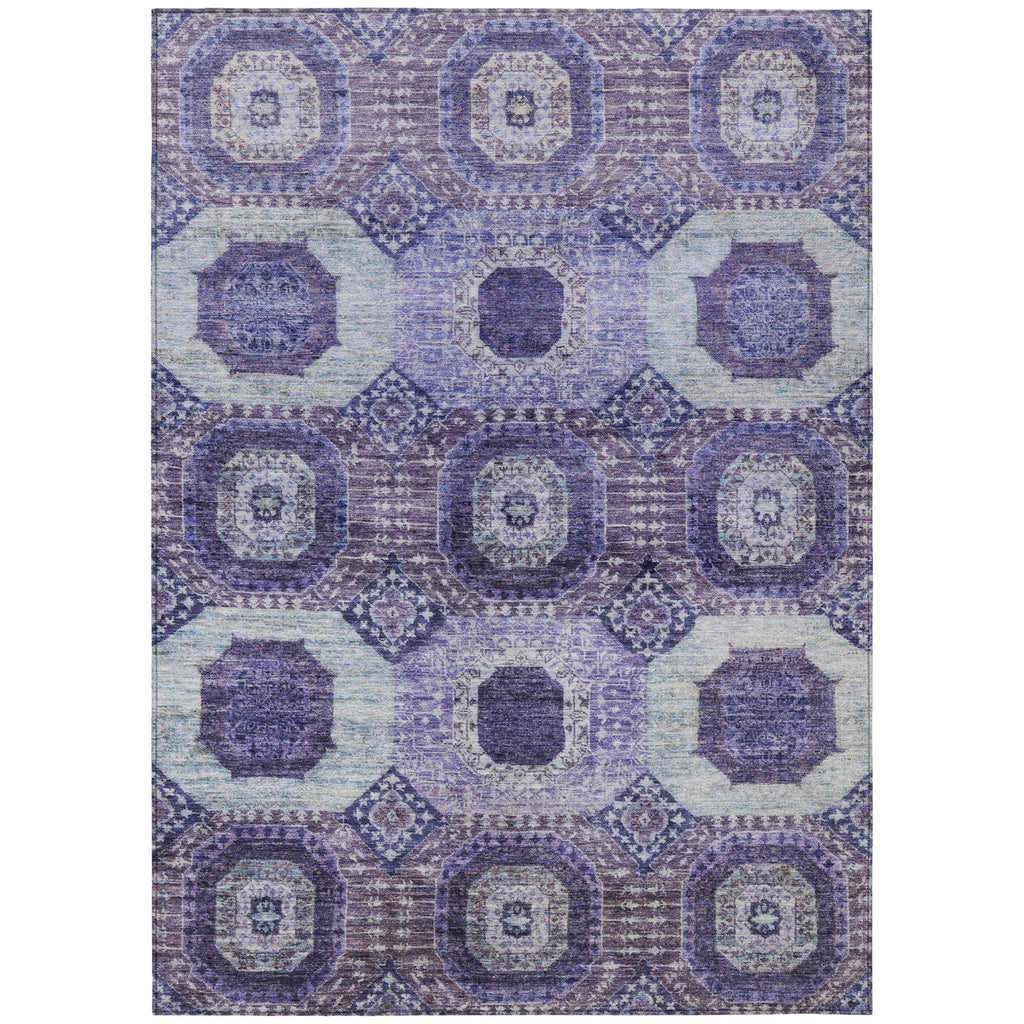 Piper Looms Chantille Panels ACN1926 Purple Machine Washable Area Rug main image