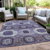 Piper Looms Chantille Panels ACN1926 Purple Machine Washable Area Rug Outdoor Lifestyle Image Feature