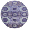 Piper Looms Chantille Panels ACN1926 Purple Machine Washable Area Rug Round Main Image