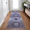 Piper Looms Chantille Panels ACN1926 Purple Machine Washable Area Rug Runner Lifestyle Image Feature