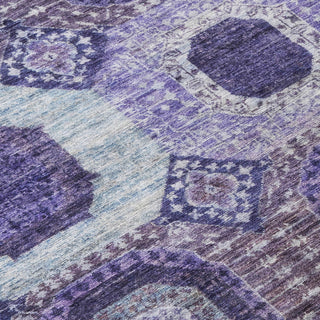 Piper Looms Chantille Panels ACN1926 Purple Machine Washable Area Rug Swatch Image