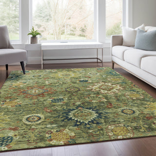 Piper Looms Chantille Global ACN1927 Aloe Machine Washable Area Rug Lifestyle Image Feature