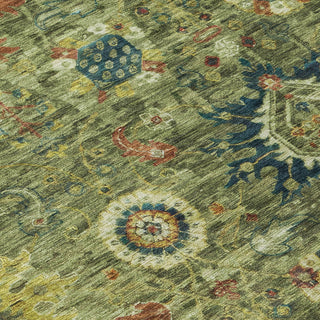 Piper Looms Chantille Global ACN1927 Aloe Machine Washable Area Rug Swatch Image