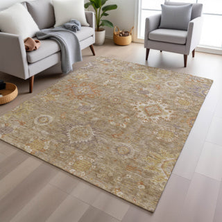 Piper Looms Chantille Global ACN1927 Beige Machine Washable Area Rug Lifestyle Image Feature