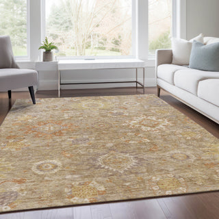 Piper Looms Chantille Global ACN1927 Beige Machine Washable Area Rug Lifestyle Image Feature