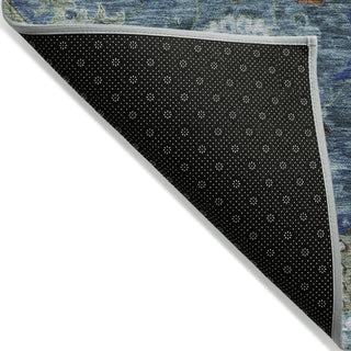 Piper Looms Chantille Global ACN1927 Blue Machine Washable Area Rug Backing Image